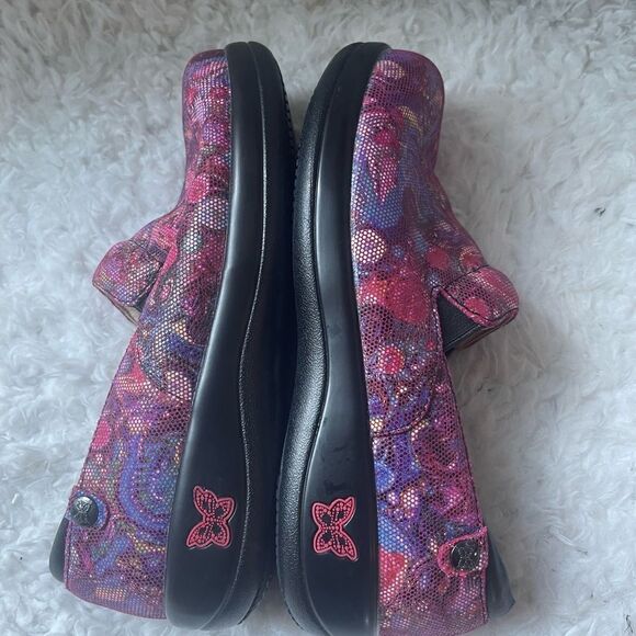 Alegria KEL-520 leather reptile prints multi color slip on Mules EUR SZ … - Picture 6 of 8